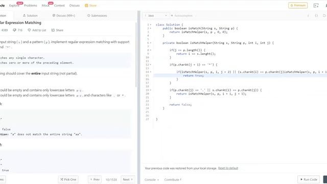Regular expression matching | Brute force to Dynamic Programming | Java solution | Leet code смотреть онлайн
