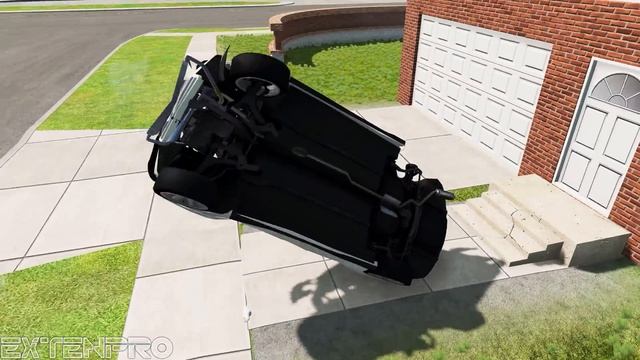 BeamNG.drive - Jumping Vehicles On A Giant Trampoline смотреть онлайн