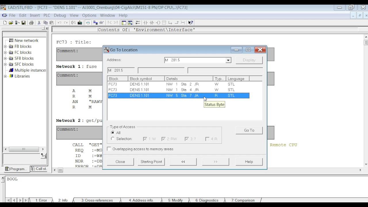 Simatic Step7 блок ПКН - STL смотреть онлайн
