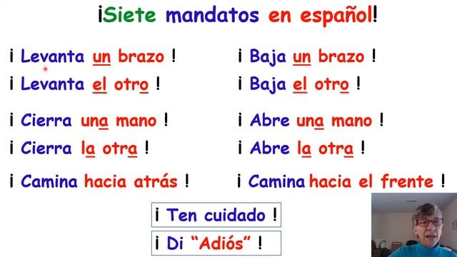 Seven Commands in Spanish for Everyone! смотреть онлайн