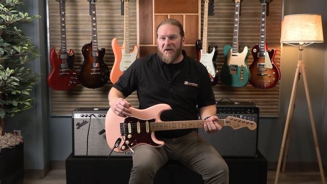 Fender Player Stratocaster HSS in Shell Pink [Product Demo] смотреть онлайн