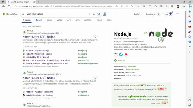 How To Upgrade and Downgrade Node JS Version in System | Windows 64 Bit | Amar Kumar Ram смотреть онлайн