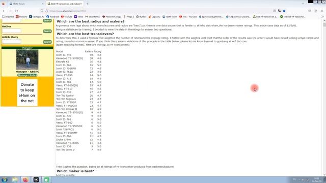 Как выбрать трансивер для КВ смотреть онлайн