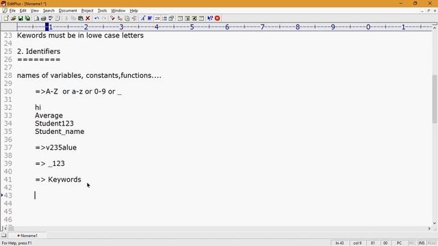 C Language Session 3 Tokens and Operators part 1 смотреть онлайн