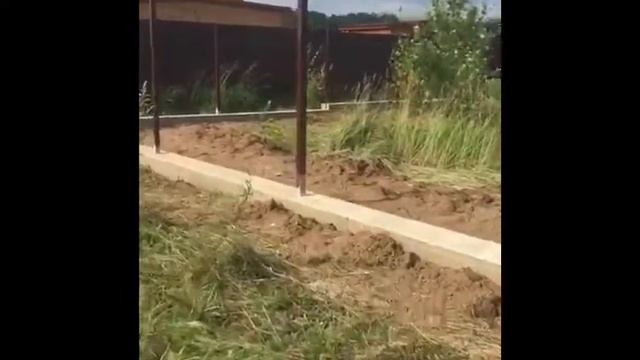 Монолитно-ленточный фундамент, с закладными металлическими столбами смотреть онлайн