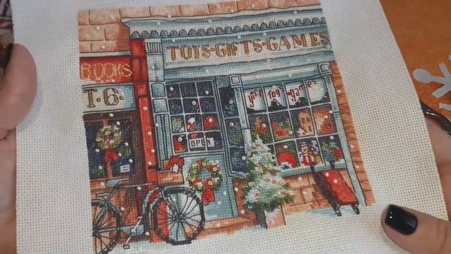 Зима в крестиках.Игрушки,готовые работы и тд... смотреть онлайн