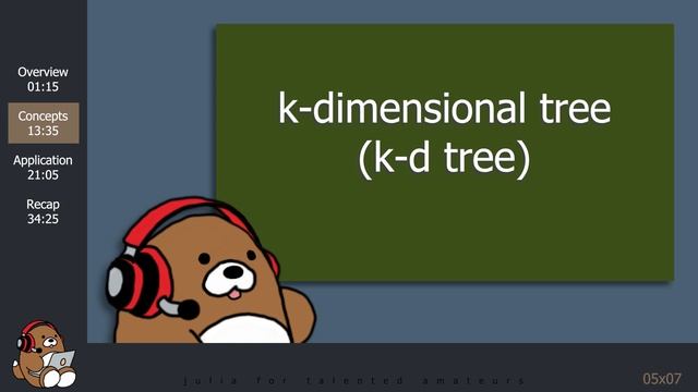 [05x07] NearestNeighbors.jl: k-Nearest Neighbors, k-D Tree | Julia Supervised Machine Learning смотреть онлайн