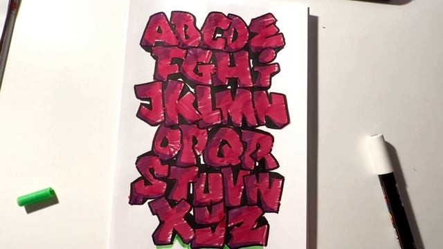?GRAFFITI BLOCKBUSTER ?Abecedario completo? TUTORIAL #graffiti смотреть онлайн