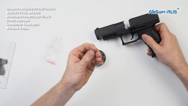 Пневматический пистолет Umarex Walther PPQ 4,5 мм GNBB смотреть онлайн