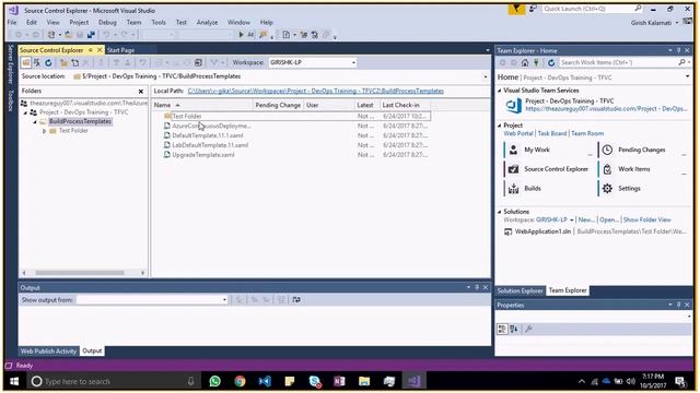 Working with Visual Studio Onine i.e.VSTS (Both TFVC & GIT) - Part 1 смотреть онлайн