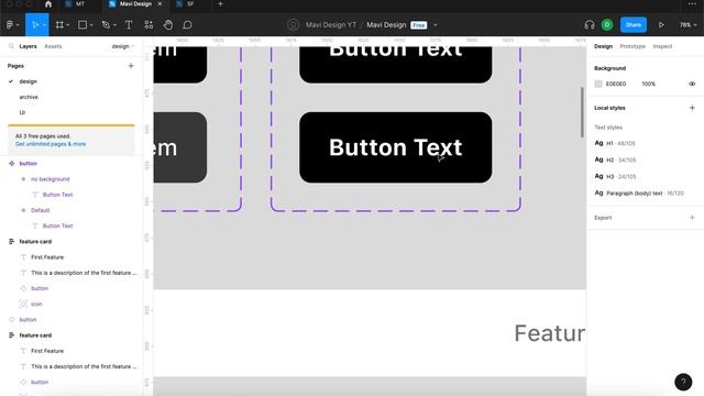 Design a WEBSITE IN FIGMA ep.03: The FEATURES SECTION смотреть онлайн