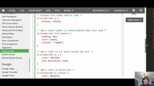 Adding a Breadcrumb Menu смотреть онлайн