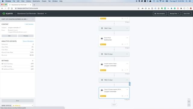 The BEST Abandoned Cart Email Flow Using Klaviyo смотреть онлайн