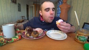 МУКБАНГ/АСМР ПИРОЖНЫЕ/ЭКЛЕРЫ/МУРАВЕЙНИК/АРАХИСОВАЯ ПАСТА/ЧАЙ/СЛАДОСТИ/ДЕСЕРТ/EATING/ASMR/Mukbang#391