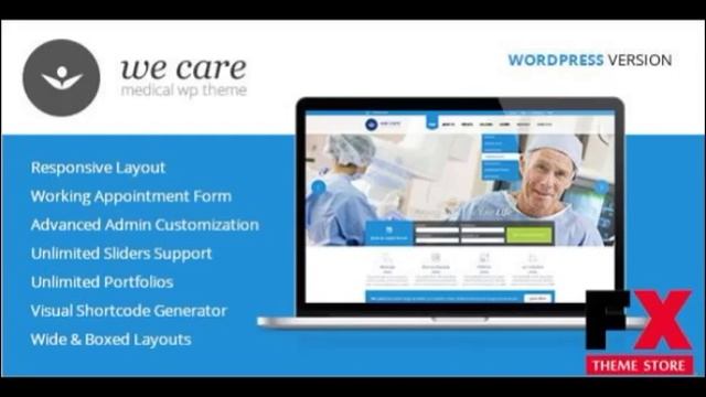 Preview We Care - Medical and Health WordPress Theme TForest смотреть онлайн