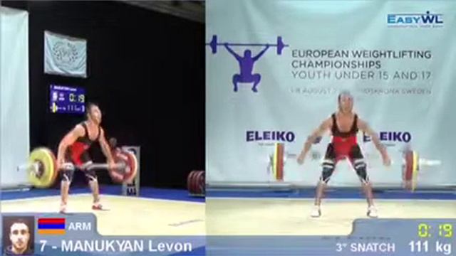 чемпионат европы по штанге 2015 год Швеция до 16 лет Champion смотреть онлайн
