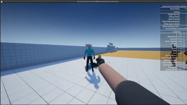 Active ragdoll physics demonstration in unreal engine ALS | W.I.P смотреть онлайн