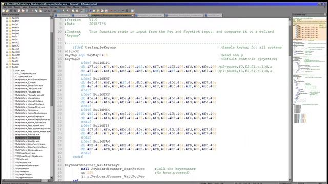 Z80 Assembly Lesson M8 - Keyboard processing and redefinable game control input смотреть онлайн