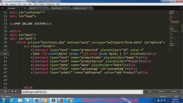 PHP And MySQL (Insert,Update,Delete) - PART 13 DISPLAYING DATA FROM DATABBASE ON INPUT FIELDS смотреть онлайн