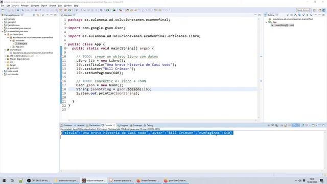 Conversión de objetos a JSON en Java con GSON смотреть онлайн