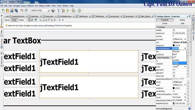 How to Clear Multiple JTextField in Java NetBeans смотреть онлайн