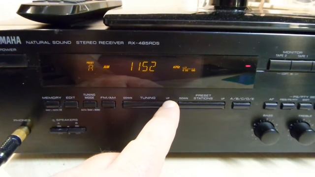 Ресивер Yamaha RX-485RDS. Диапазон AM 531-1611 kHz. смотреть онлайн
