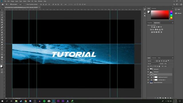 CARA MUDAH MEMBUAT BANNER YOUTUBE (Adobe Photoshop)