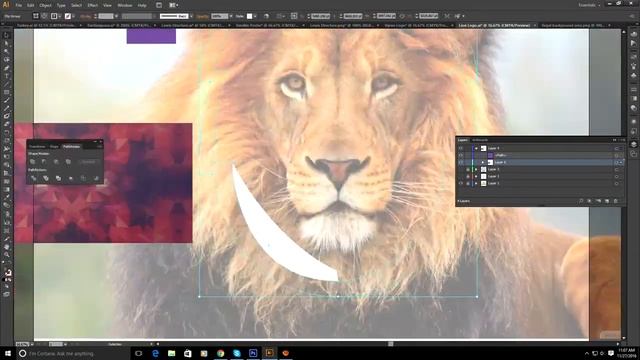 Adobe Illustrator | Logo/Mascot | Regal Lion Design | Logo Design Illustrator смотреть онлайн