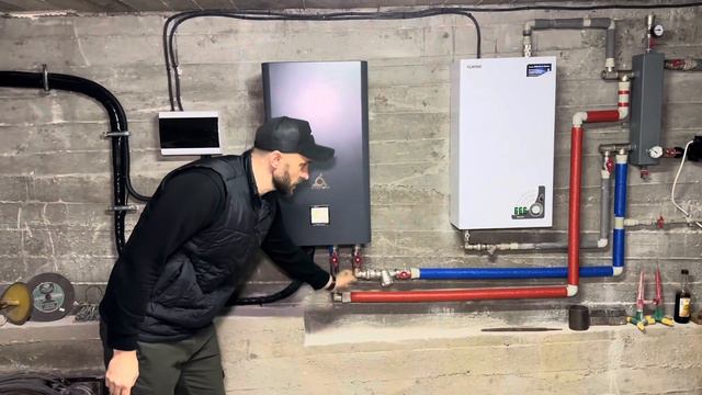 Отопление дома тепловым насосом Atmoterm PW040 split смотреть онлайн