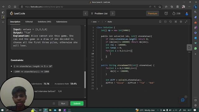 Stone Game III | Leetcode Q.1406 | Python | C++ | Java | LeetCode Daily Challenge смотреть онлайн