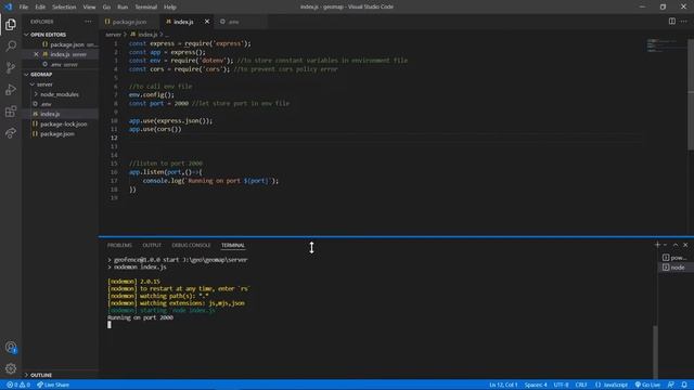 Geofence using Node, Express, React, MySql | Part1 смотреть онлайн