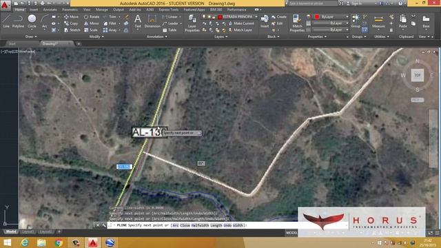 AUTOCAD 2016 sem audio Mapa de localização de propriedade rural смотреть онлайн