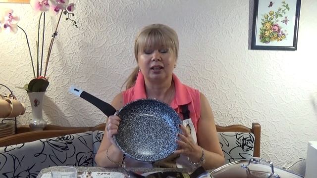 ОБЗОР МРАМОРНОЙ (гранитной) СКОВОРОДЫ | Irina Belaja смотреть онлайн