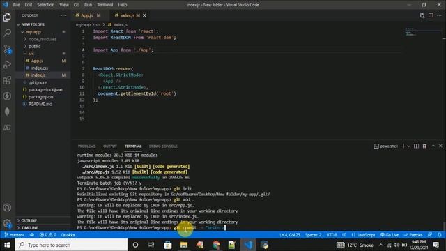 how to push react project to github смотреть онлайн