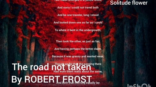 The road not taken by Robert frost #robertfrost #englishpoetry #poema @annefrankannefrank99 смотреть онлайн