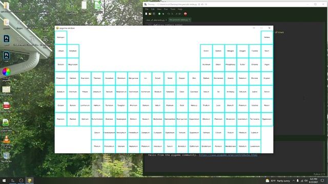 Displaying The Periodic Table of Elements in Python / Pygame смотреть онлайн