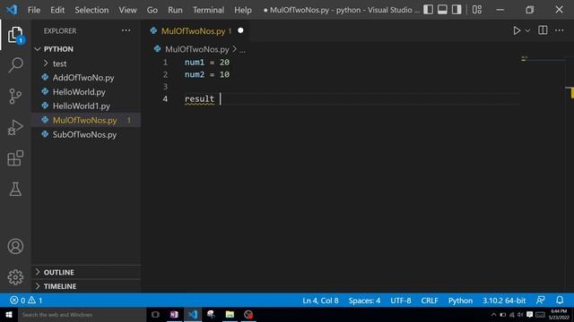 Multiplication of Two Numbers in Python | Product of Two Number смотреть онлайн