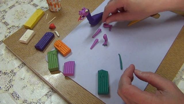 Лепка дракона из пластилина смотреть онлайн