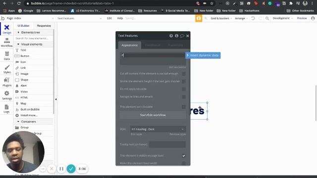 Bubble Workflow - Element Actions (Scroll) смотреть онлайн