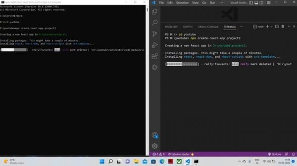 How to create react app in Tamil