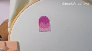 Вышивка гладью для начинающих/1 урок/базовые длинные и короткие стежки