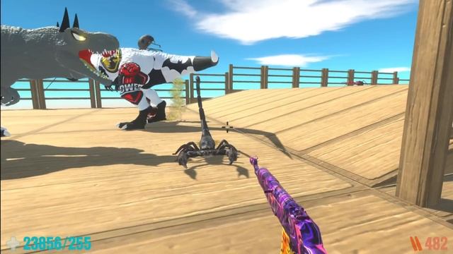 FPS AVATAR & 3 x T-REX BATMAN RESCUE MISSION DEATH RUN - Animal Revolt Battle Simulator смотреть онлайн