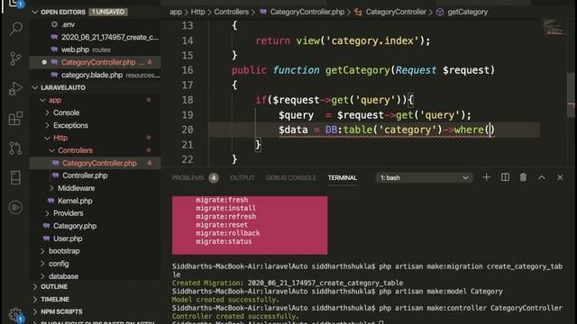 Ajax Autocomplete in Laravel смотреть онлайн