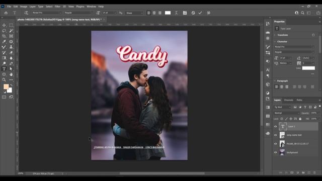 Music poster Design in @Photoshop | EDITING NETWORK смотреть онлайн