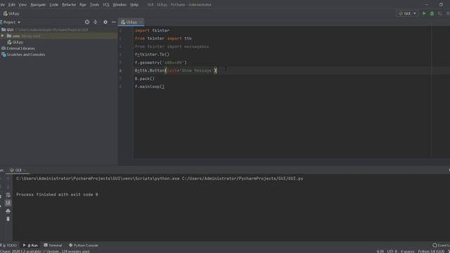 #22 Python GUI | message box error form tkinter смотреть онлайн