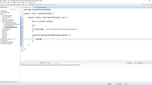 Java Tutorial 12- Exception Handling смотреть онлайн