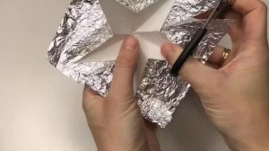 Объёмная ЗВЕЗДА из фольги своими руками. Поделка для детей.