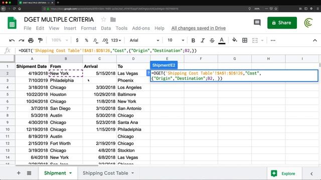 Lookup with Multiple Criteria - VLOOKUP, MATCH solved with DGET - Google Sheets смотреть онлайн