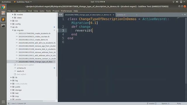 Migration for change types of existing columns смотреть онлайн