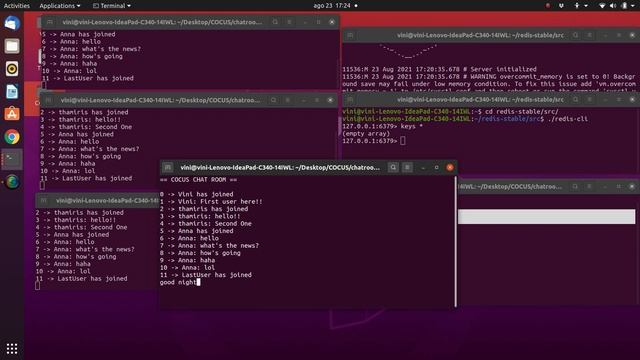Chatroom C++ and Redis смотреть онлайн